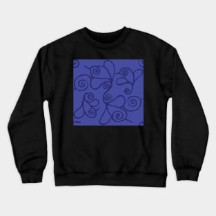 Indigo blue Flowerbird - 2 color Crewneck Sweatshirt